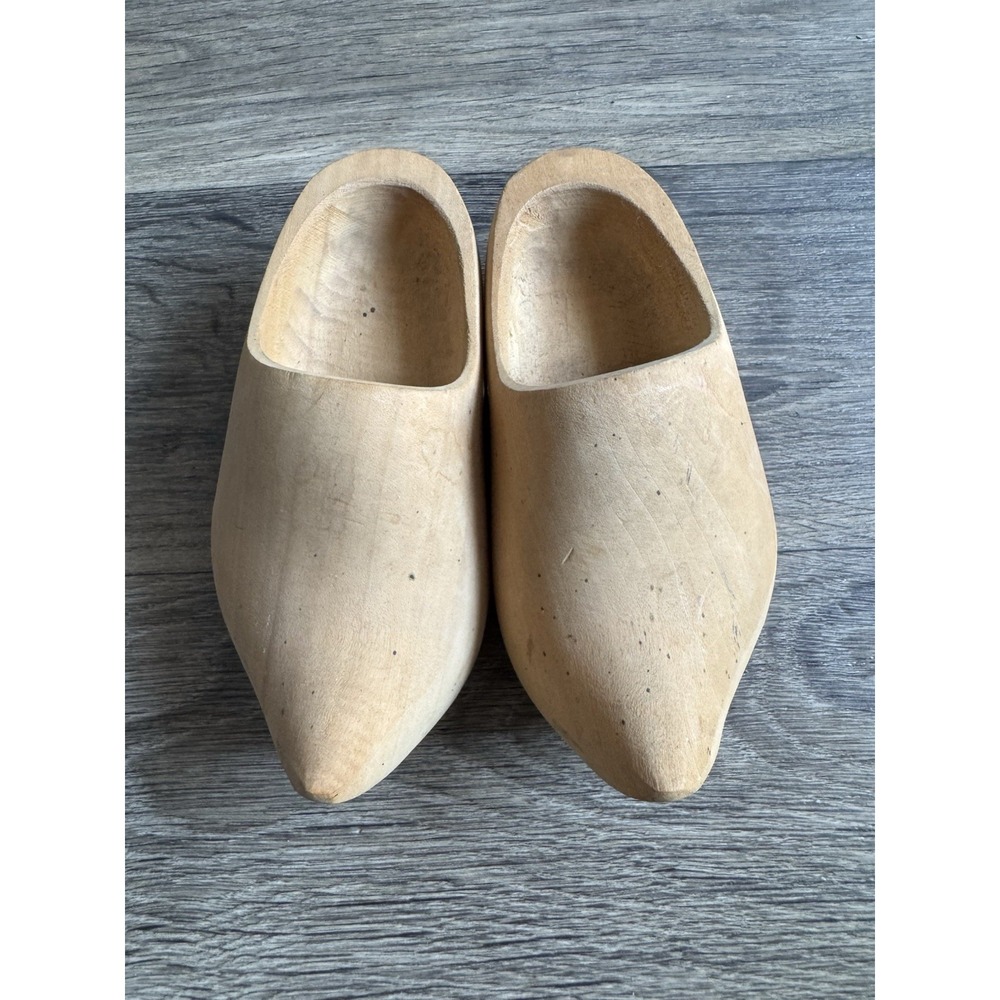 Vintage Raw Blank Wooden Clogs Hand Carved Holland‎
